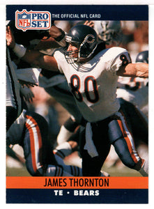 James Thornton - Chicago Bears (NFL Football Card) 1990 Pro Set # 457 Mint