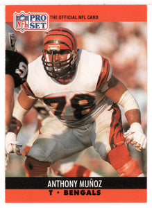 Anthony Munoz - Cincinnati Bengals (NFL Football Card) 1990 Pro Set # 467 Mint