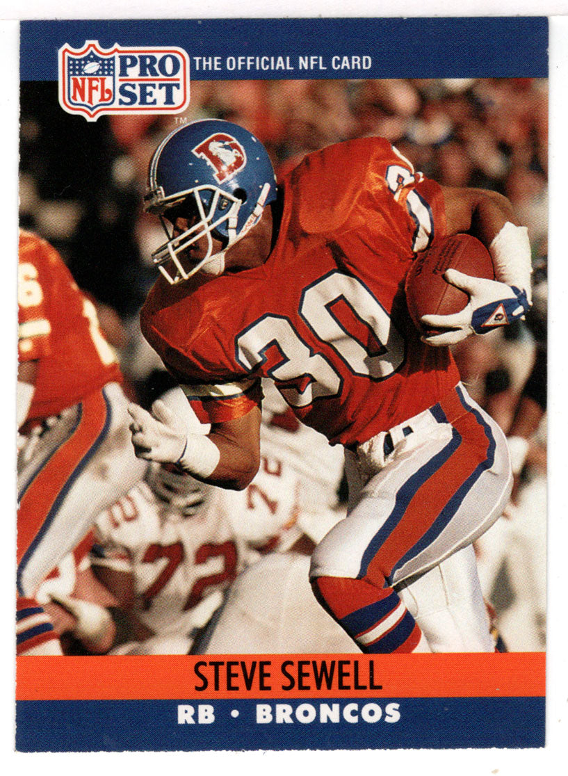 Steve Sewell - Denver Broncos (NFL Football Card) 1990 Pro Set # 490 Mint