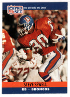Steve Sewell - Denver Broncos (NFL Football Card) 1990 Pro Set # 490 Mint