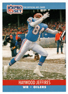 Haywood Jeffires RC - Houston Oilers (NFL Football Card) 1990 Pro Set # 511 Mint