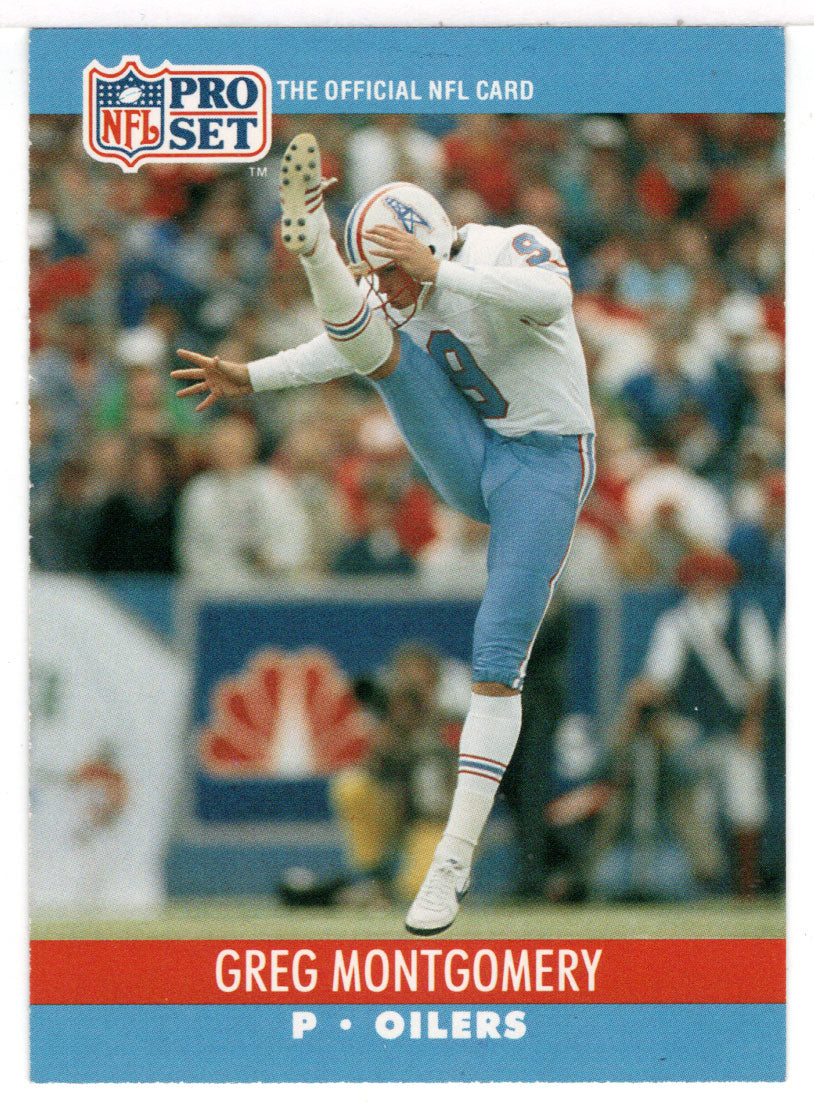 Greg Montgomery RC - Houston Oilers (NFL Football Card) 1990 Pro Set # 516 Mint