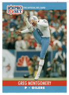 Greg Montgomery RC - Houston Oilers (NFL Football Card) 1990 Pro Set # 516 Mint