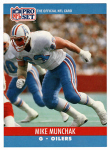 Mike Munchak - Houston Oilers (NFL Football Card) 1990 Pro Set # 518 Mint