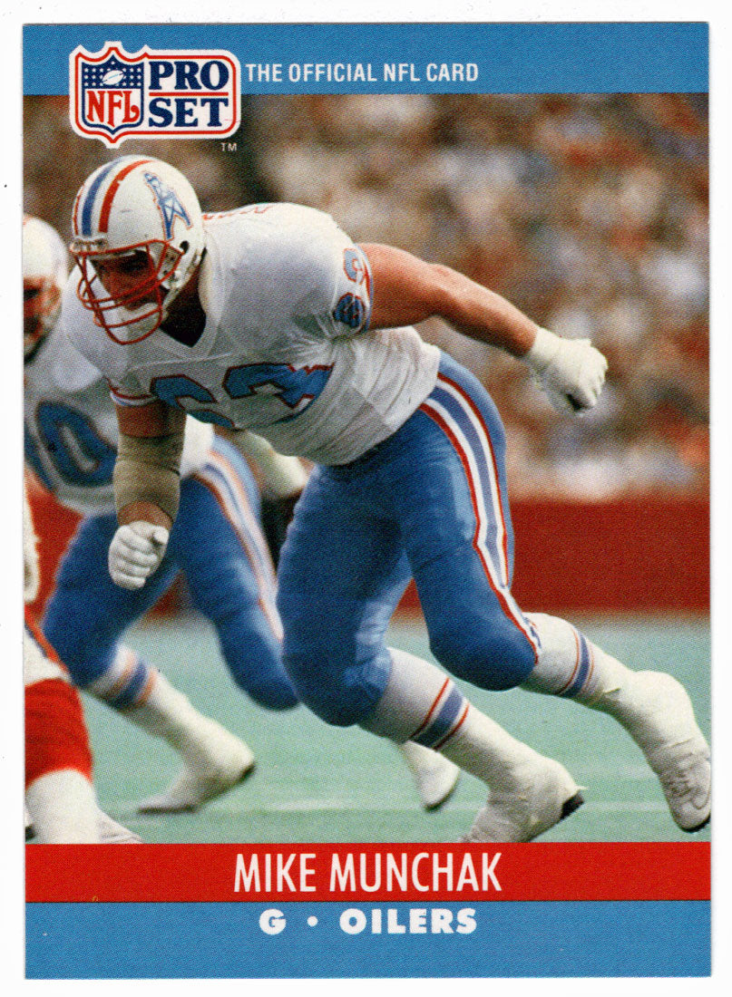 Mike Munchak - Houston Oilers (NFL Football Card) 1990 Pro Set # 518 Mint