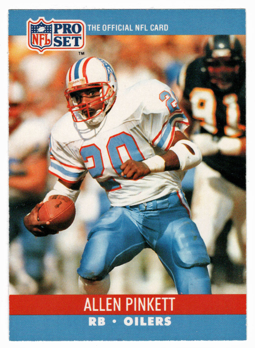 Allen Pinkett - Houston Oilers (NFL Football Card) 1990 Pro Set # 519 Mint