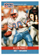 Allen Pinkett - Houston Oilers (NFL Football Card) 1990 Pro Set # 519 Mint