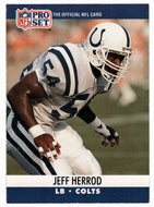 Jeff Herrod RC - Indianapolis Colts (NFL Football Card) 1990 Pro Set # 524 Mint