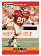 Deron Cherry - Kansas City Chiefs (NFL Football Card) 1990 Pro Set # 527 Mint