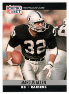 Marcus Allen - Los Angeles Raiders (NFL Football Card) 1990 Pro Set # 538 Mint