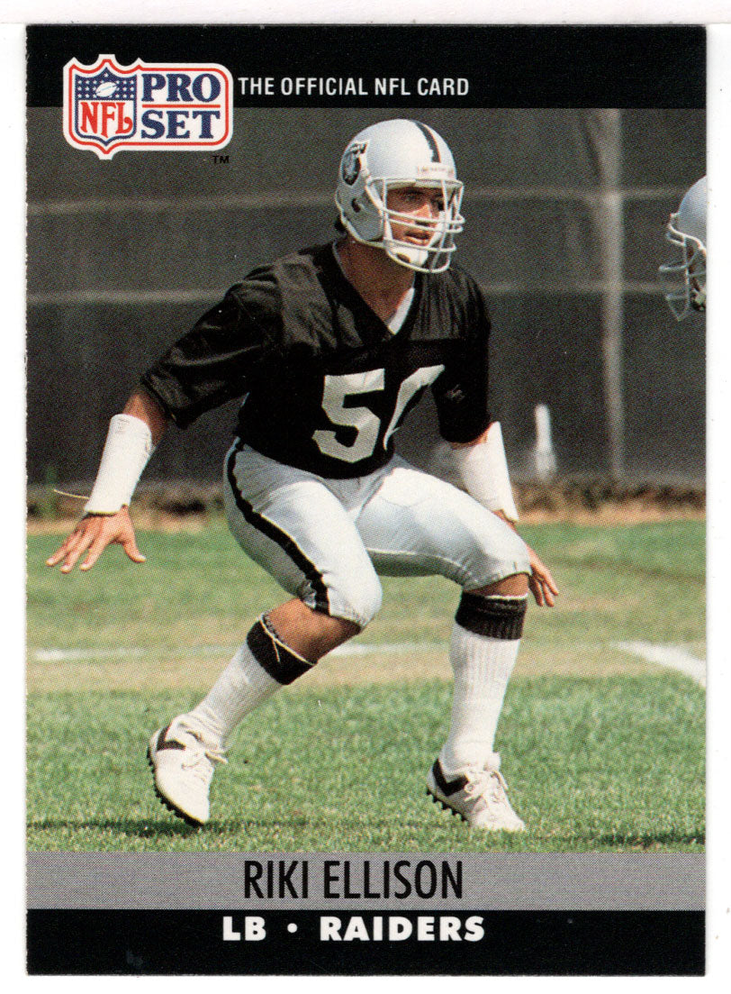 Riki Ellison - Los Angeles Raiders (NFL Football Card) 1990 Pro Set # 543 Mint
