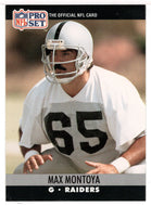 Max Montoya - Los Angeles Raiders (NFL Football Card) 1990 Pro Set # 547 Mint