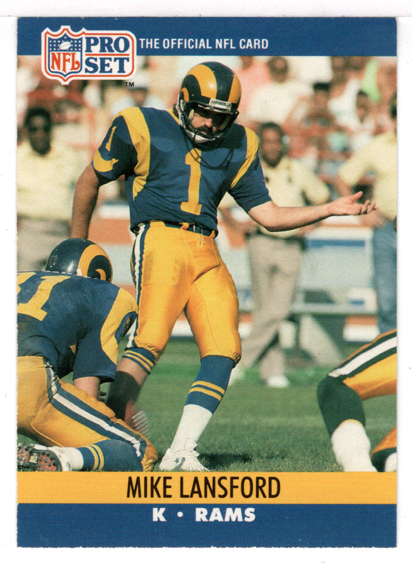 Mike Lansford - Los Angeles Rams (NFL Football Card) 1990 Pro Set # 552 Mint