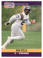Ken Stills - Minnesota Vikings (NFL Football Card) 1990 Pro Set # 574 Mint