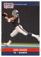 Mark Bavaro - New York Giants (NFL Football Card) 1990 Pro Set # 592 Mint