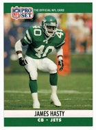 James Hasty - New York Jets (NFL Football Card) 1990 Pro Set # 601 Mint