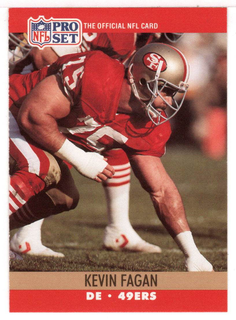 Kevin Fagan RC - San Francisco 49ers (NFL Football Card) 1990 Pro Set # 638 Mint