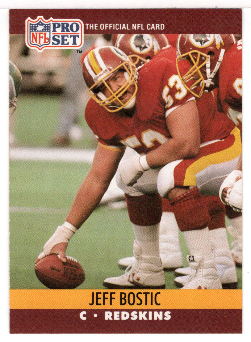 Jeff Bostic - Washington Redskins (NFL Football Card) 1990 Pro Set # 660 Mint
