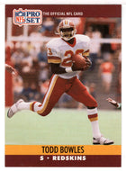 Todd Bowles RC - Washington Redskins (NFL Football Card) 1990 Pro Set # 661 Mint