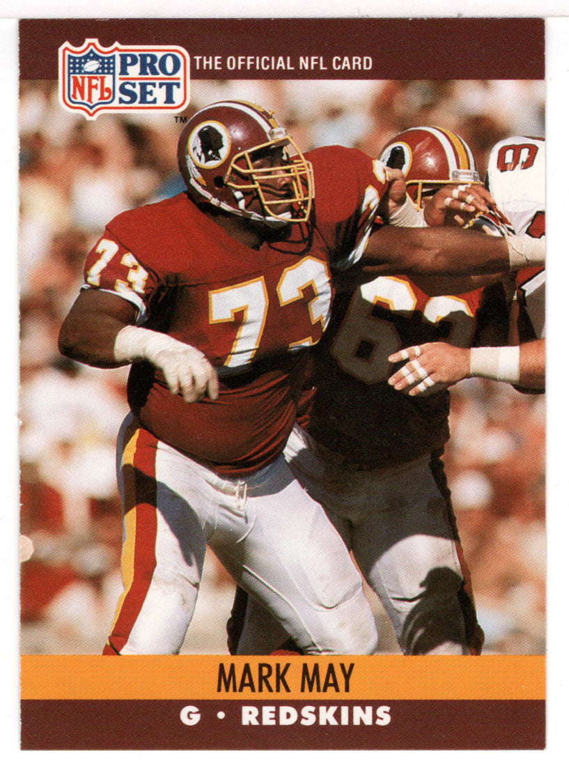 Mark May - Washington Redskins (NFL Football Card) 1990 Pro Set # 665 Mint