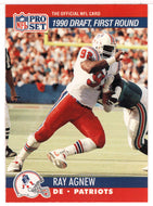 Ray Agnew RC - New England Patriots - Draft Pick (NFL Football Card) 1990 Pro Set # 678 Mint