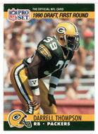 Darrell Thompson RC - Green Bay Packers - Draft Pick (NFL Football Card) 1990 Pro Set # 687 Mint