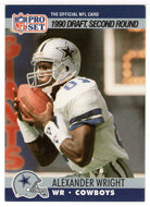 Alexander Wright RC - Dallas Cowboys - Draft Pick (NFL Football Card) 1990 Pro Set # 695 Mint