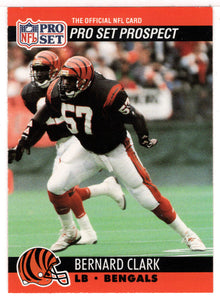 Bernard Clark - Cincinnati Bengals - Prospect (NFL Football Card) 1990 Pro Set # 729 Mint