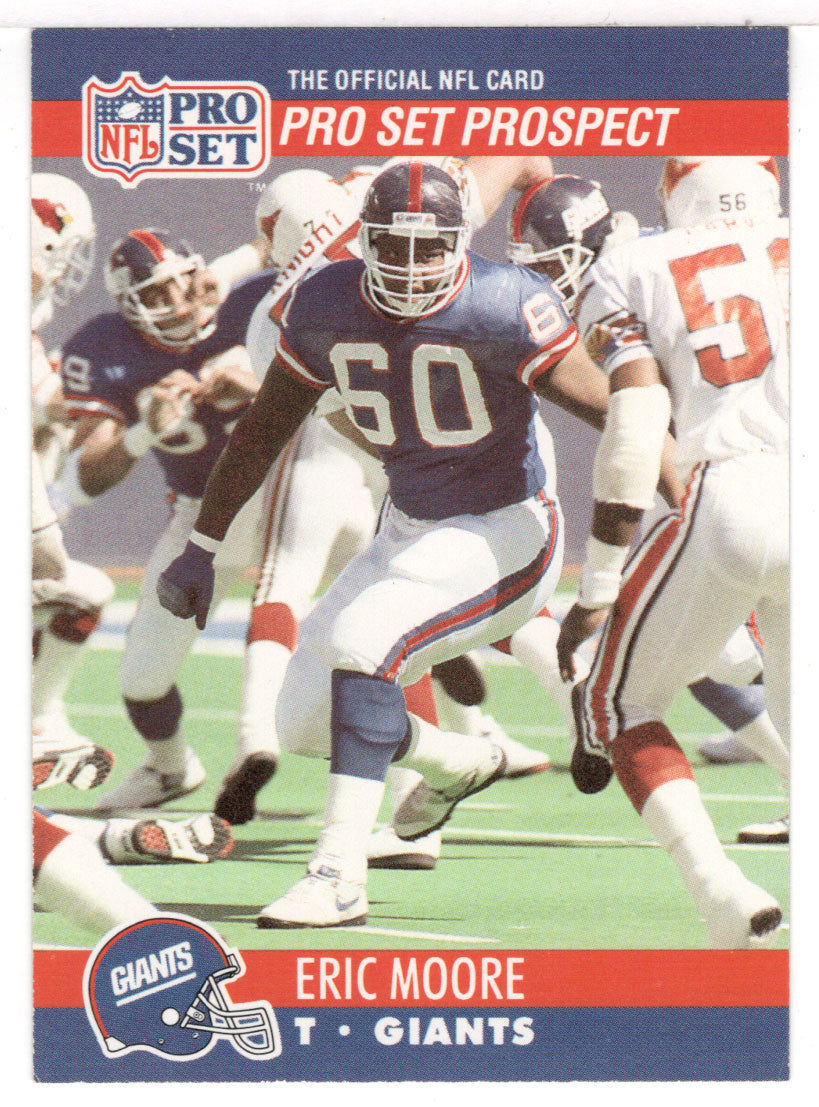 Eric Moore - New York Giants - Prospect (NFL Football Card) 1990 Pro Set # 744 Mint