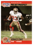 Ronald Lewis - San Francisco 49ers - Prospect (NFL Football Card) 1990 Pro Set # 750 Mint