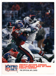 Gary Reasons - Bobby Humphrey - Photograper Jerry Pinkus - Photo Contest (NFL Football Card) 1990 Pro Set # 791 Mint