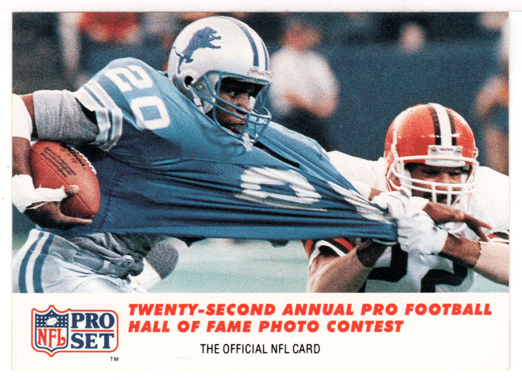 Barry Sanders - Photograper Chris Boyd - Photo Contest (NFL Football Card) 1990 Pro Set # 794 Mint