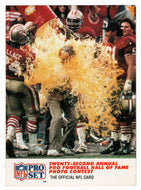 Gatorade Shower - Photograper Lois Bernstein - Photo Contest (NFL Football Card) 1990 Pro Set # 795 Mint