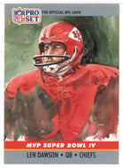 Len Dawson - Kansas City Chiefs - MVP (NFL Football Card) 1990 Pro Set # 4 Mint