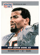 Richard Dent - Chicago Bears - MVP (NFL Football Card) 1990 Pro Set # 20 Mint