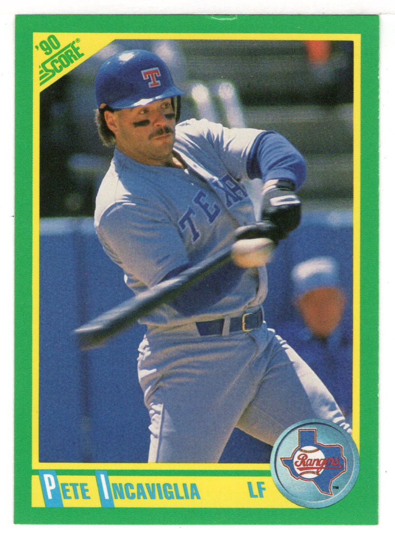 Pete Incaviglia - Texas Rangers (MLB Baseball Card) 1990 Score # 93 Mint