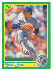 Jamie Moyer - Texas Rangers - Corrected Card (MLB Baseball Card) 1990 Score # 107 B Mint