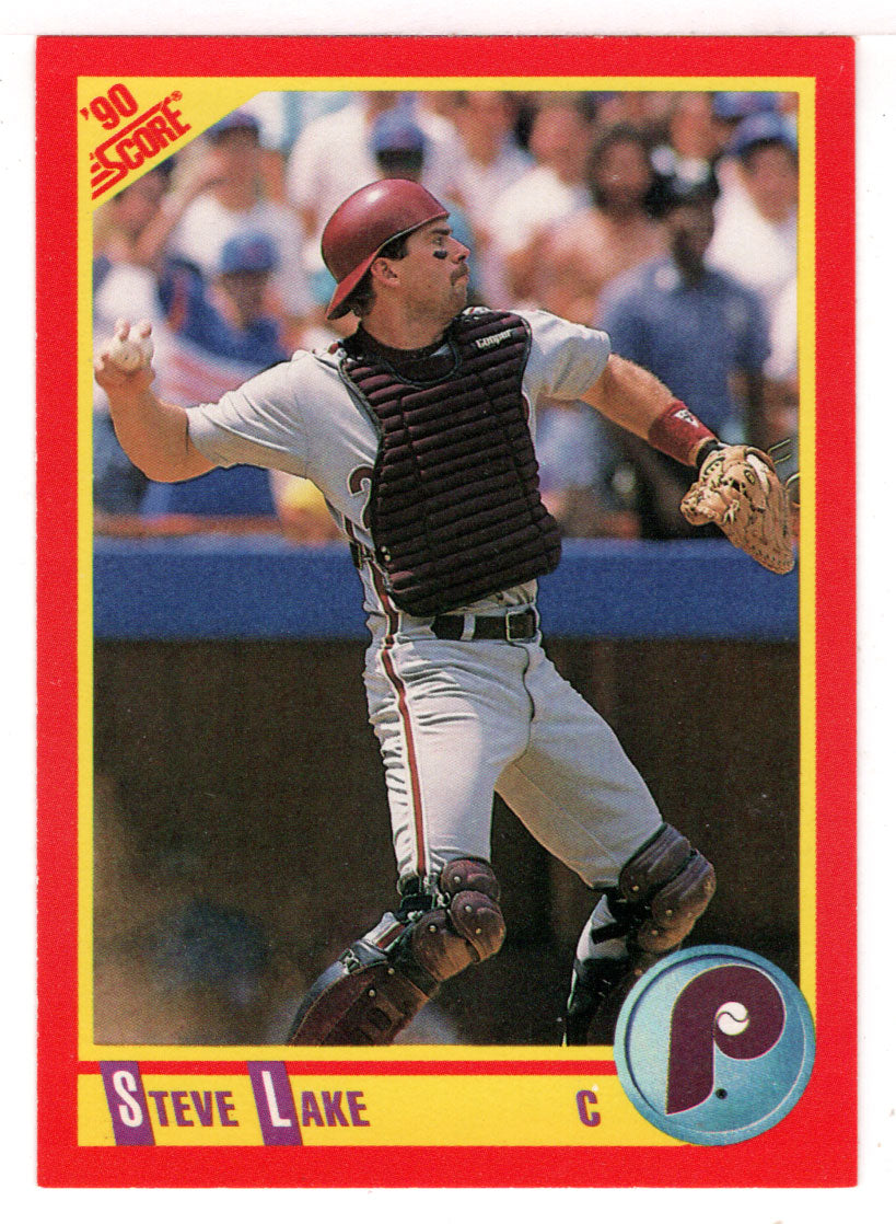 Steve Lake - Philadelphia Phillies (MLB Baseball Card) 1990 Score # 435 Mint