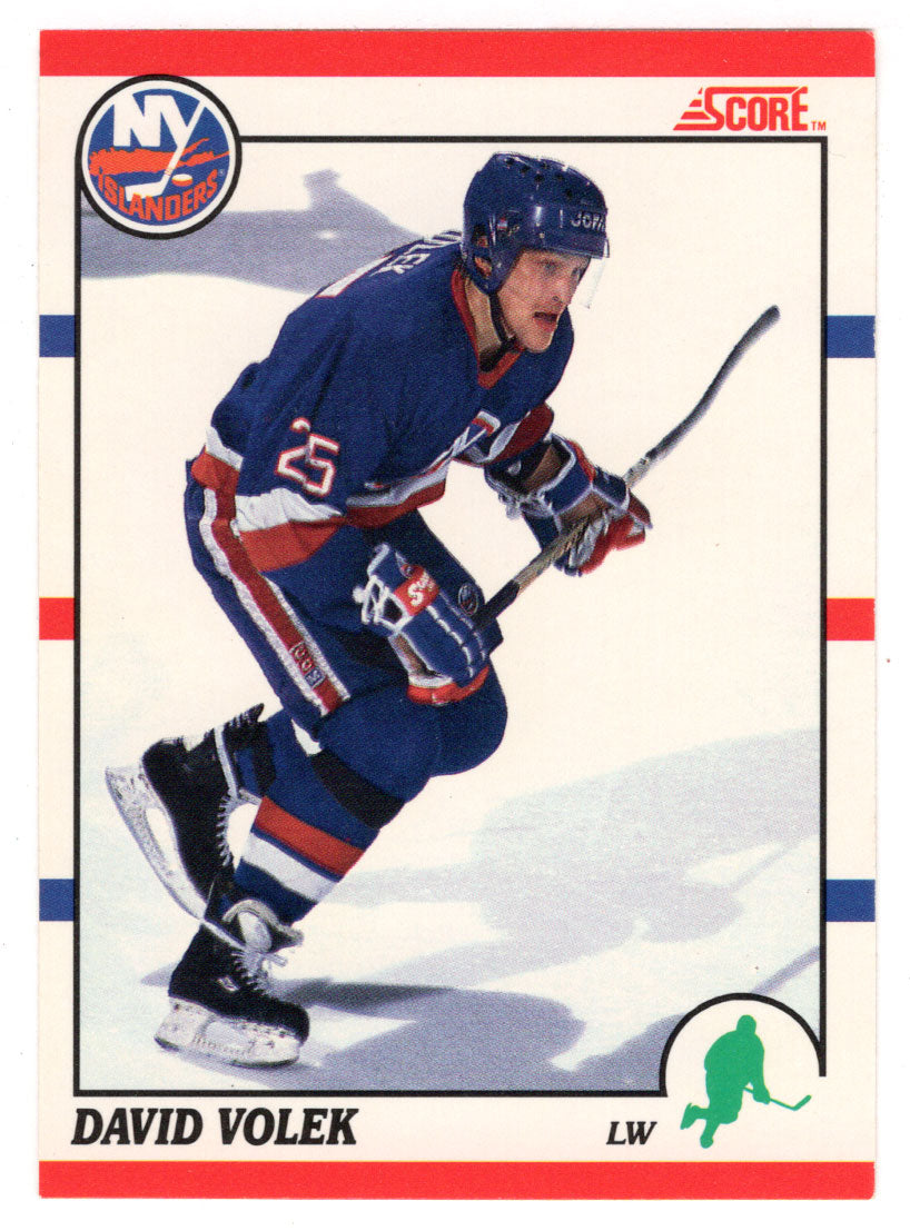 David Volek - New York Islanders (NHL Hockey Card) 1990-91 Score Canadian Bilingual # 12 Mint