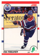 Esa Tikkanen - Edmonton Oilers (NHL Hockey Card) 1990-91 Score Canadian Bilingual # 13 Mint