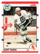 Scott Young - Hartford Whalers (NHL Hockey Card) 1990-91 Score Canadian Bilingual # 21 Mint