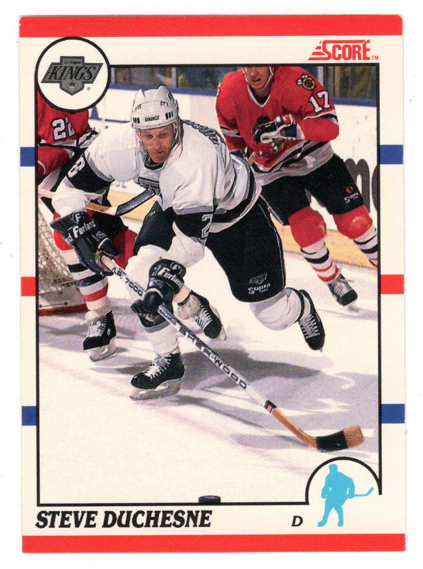 Steve Duchesne - Los Angeles Kings (NHL Hockey Card) 1990-91 Score Canadian Bilingual # 26 Mint