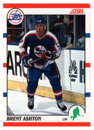 Brent Ashton - Team: Winnipeg Jets (NHL Hockey Card) 1990-91 Score Canadian Bilingual # 31 Mint