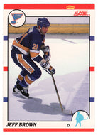 Jeff Brown - St. Louis Blues (NHL Hockey Card) 1990-91 Score Canadian Bilingual # 41 Mint