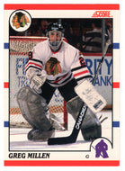 Greg Millen - Chicago Blackhawks (NHL Hockey Card) 1990-91 Score Canadian Bilingual # 42 Mint