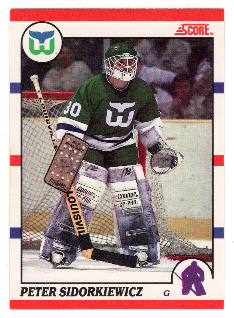 Peter Sidorkiewicz - Hartford Whalers (NHL Hockey Card) 1990-91 Score Canadian Bilingual # 46 Mint