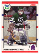 Peter Sidorkiewicz - Hartford Whalers (NHL Hockey Card) 1990-91 Score Canadian Bilingual # 46 Mint