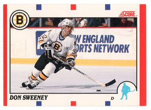 Don Sweeney RC - Boston Bruins (NHL Hockey Card) 1990-91 Score Canadian Bilingual # 51 Mint