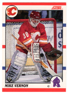 Mike Vernon - Calgary Flames (NHL Hockey Card) 1990-91 Score Canadian Bilingual # 52 Mint
