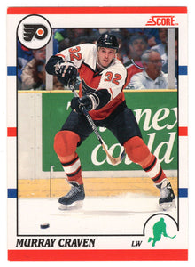 Murray Craven - Philadelphia Flyers (NHL Hockey Card) 1990-91 Score Canadian Bilingual # 56 Mint